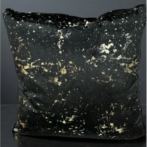 Linea Oro Fodera per Cuscino Arredo in Velluto Dubai 50x50