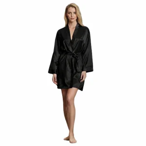 Andra Lingerie Vestaglia Donna Modello Kimono in Raso Effetto Seta