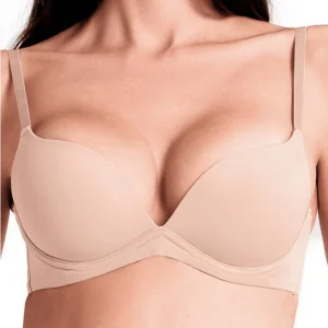 Lormar Reggiseno Donna Desiderio Push-up liscio Senza Ferretto Nudo