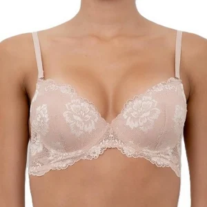 Lormar Reggiseno Donna Balconcino Prestige in Pizzo ferretto Noisette