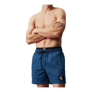 Calvin Klein Beachwear Uomo Costume Medium Double Wb - KM0KM00981-C8X