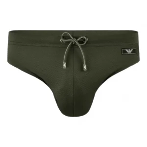 Emporio Armani Slip Mare uomo in piquet stretch Black Label-211730 4R407 00284