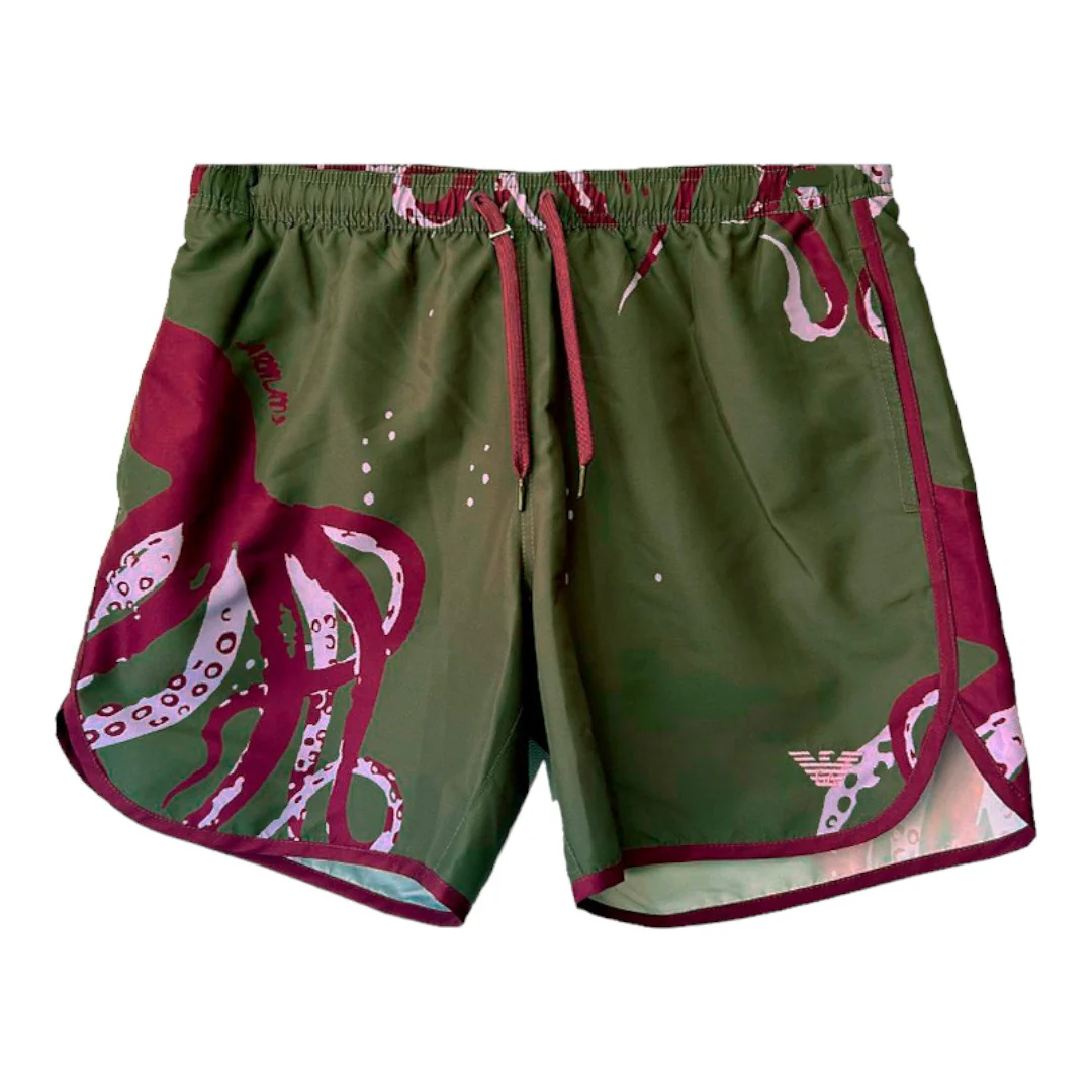 Emporio Armani Boxer Uomo Beachwear Polpo - 211760 4R441 45484 - immagine 2