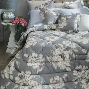Blumarine Trapunta matrimoniale stampa all-over su percalle di cotone Tatiana