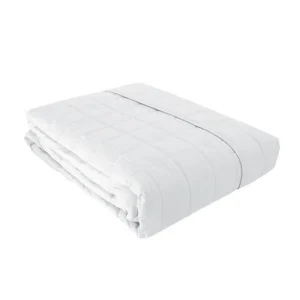 Blumarine matrimoniale 100% percalle logo in cristalli Swarovski 7490904 Bianco