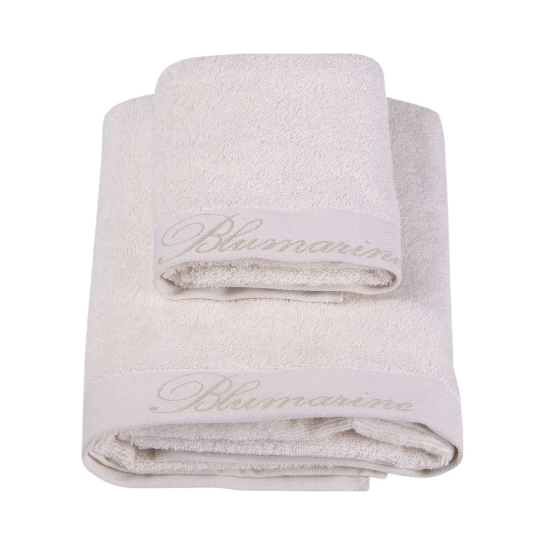 Set Asciugamani Spa 2 Pz Avorio