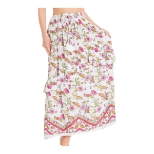 Vacanze Italiane Gonna Donna Audrey Skirt Bianco Fiorato - VI22-054