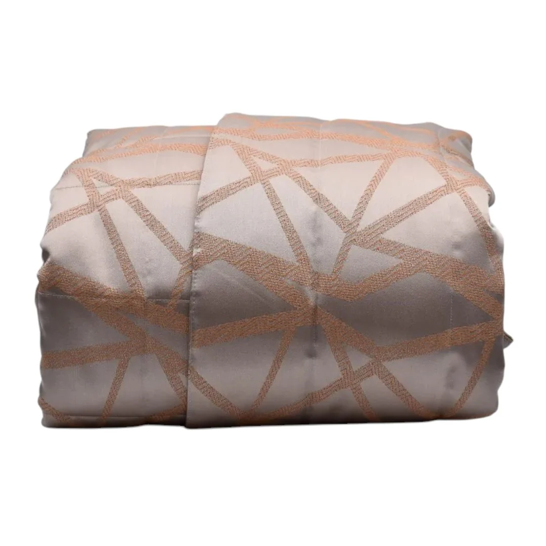 Dondi Home Trapunta Medea matrimoniale in jacquard trama geometrica Ruggine - immagine 6