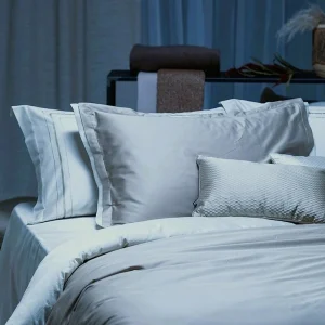 Reevèr St. Regis Copripiumino Double Raso di cotone Silver/cenere