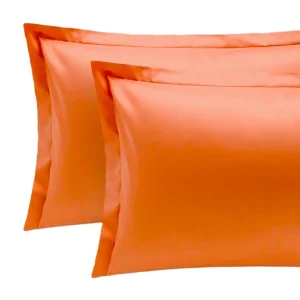 Reevèr Charme Coppia federe in raso di cotone  Zucca