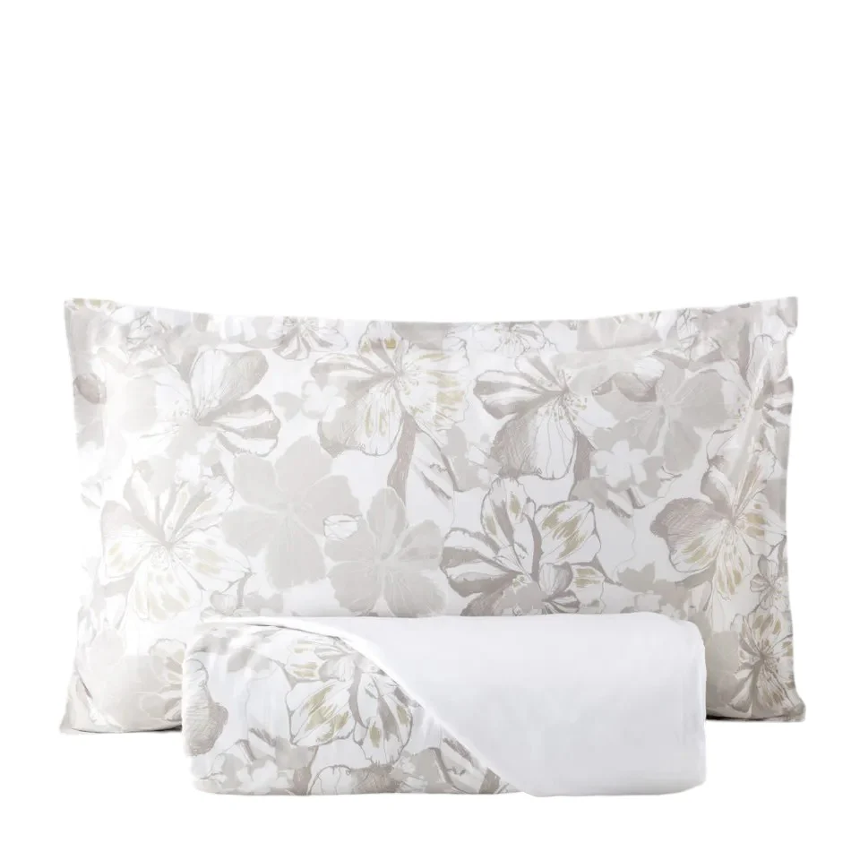 Reever Parure Copripiumino Bellrose tessuto 100% raso Platino - LF06540201 - immagine 2