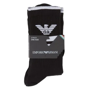 Emporio Armani Socks 3 pack Set Uomo Nero - 303133 4F301 00120