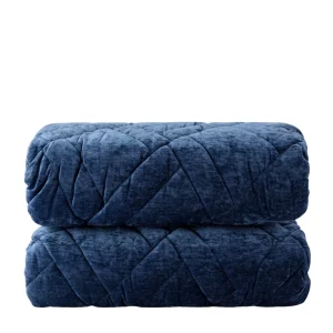 Riviera Edina Trapunta Matrimoniale Ciniglia Blu - LG0715 0601