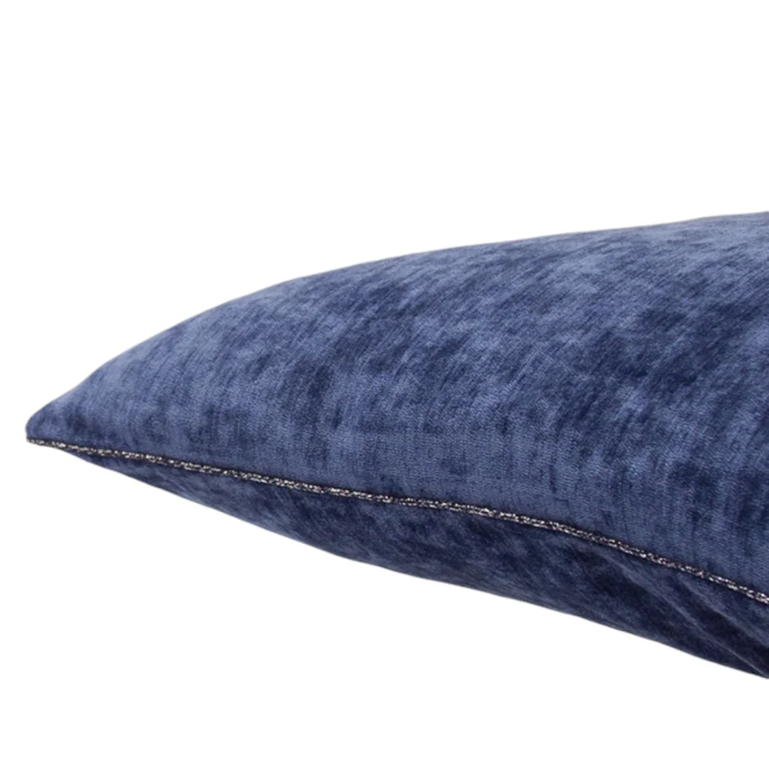 Edina Cuscino Arredo Ciniglia Blu Notte - AG0873 0601 - immagine 2