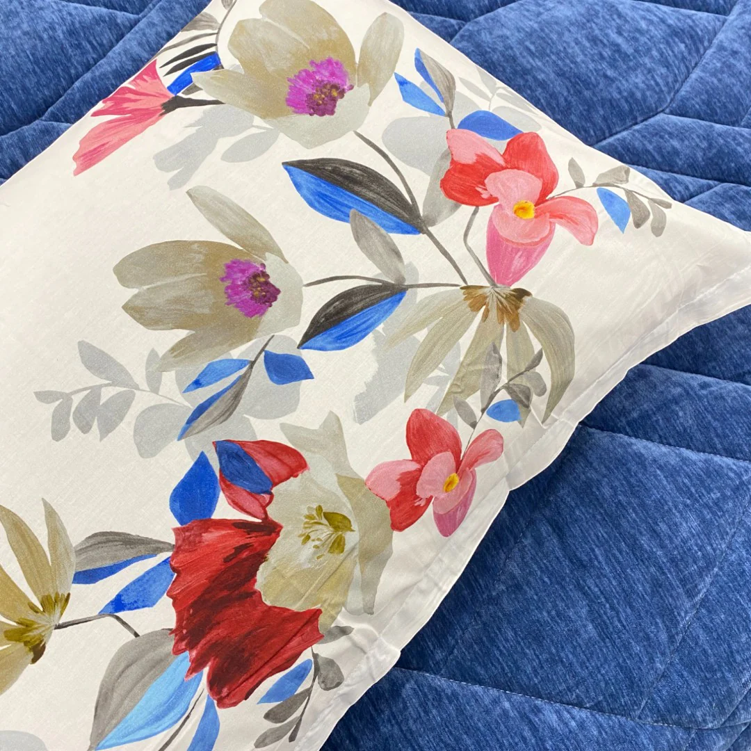 Riviera Isabel Completo Lenzuolo Copriletto Stampa Digitale Verde - LN1510 0101 - immagine 4