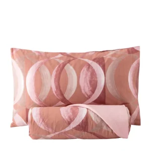 Riviera Copripiumino Robert Parure 2P Cotone Stampato Cipria - LF0709 0201