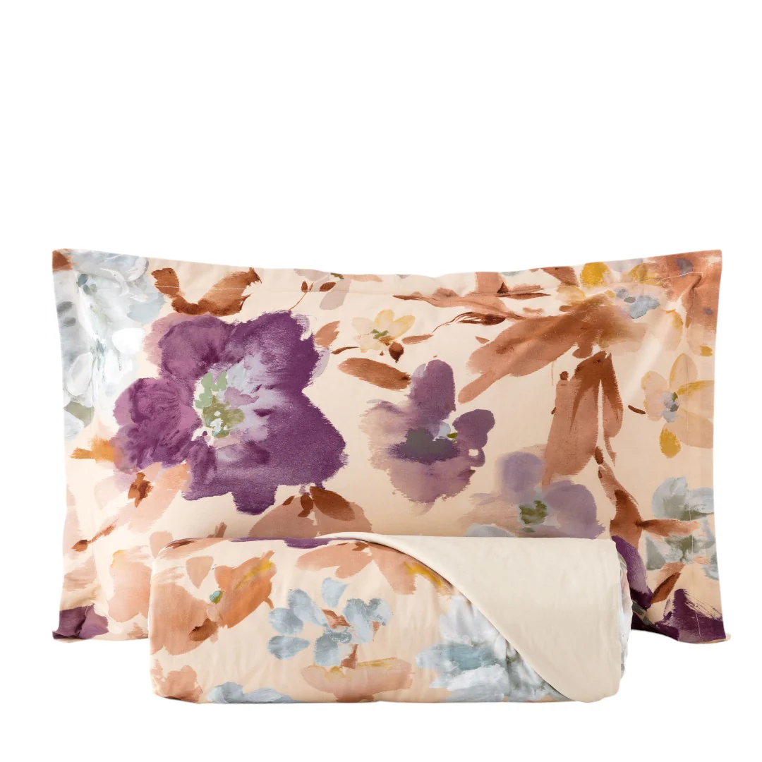 Lavinia Parure Copripiumino Percalle Stampa Digitale Beige - LF0712 0101 - immagine 2