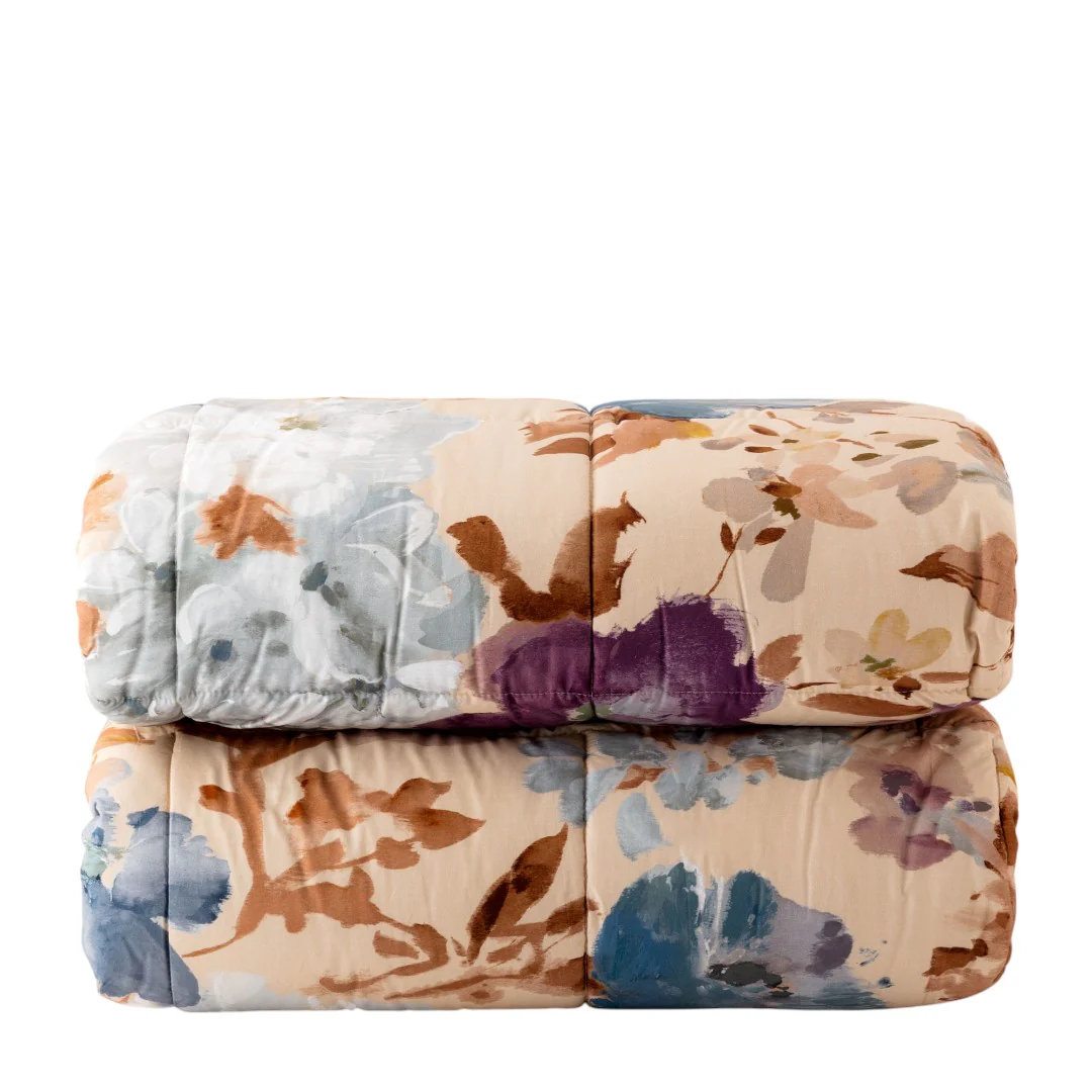 Riviera Lavinia Trapunta Percalle Stampata Digitale Beige - LG0706 0101