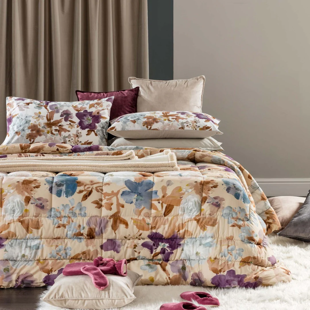 Riviera Lavinia Trapunta Percalle Stampata Digitale Beige - LG0706 0101 - immagine 3