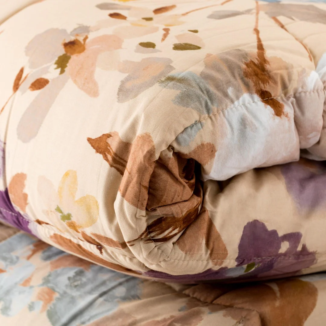 Riviera Lavinia Trapunta Percalle Stampata Digitale Beige - LG0706 0101 - immagine 4