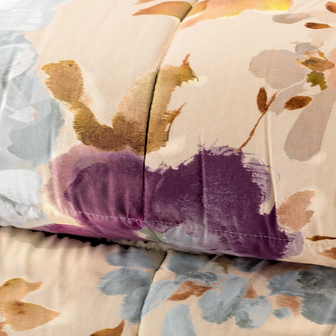 Riviera Lavinia Trapunta Percalle Stampata Digitale Beige - LG0706 0101 - immagine 5