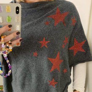 PONCHO STELLE GLITTER