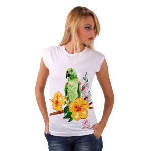 T-shirt – Green parrot