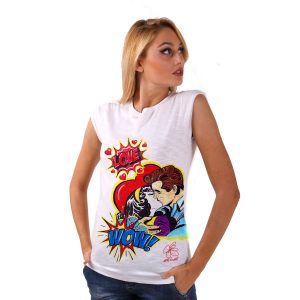 T-shirt – Love, omaggio a Roy Lichtenstein