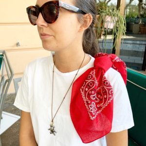 T-SHIRT DONNA FIOCCO BANDANA