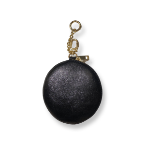 Borsellino/portachiavi laminato in vera pelle