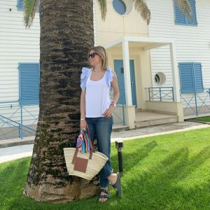 Top Spalle Volant Donna taglia SM