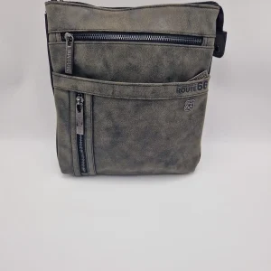 Tracolla Route66 in tessuto e pelle